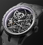 Roger Dubuis - Excalibur Automatic Skeleton 42mm Titanium and Leather Watch, Ref. No. DBEX0726 - Unknown