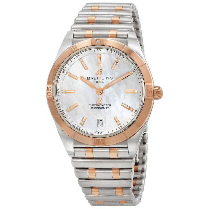 Photo: Breitling Chronomat Automatic Diamond White Dial Unisex Watch U10380101A2U1