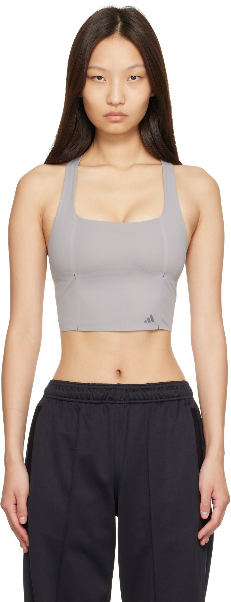 Entire Studios Gray adidas Edition Optime Training Medium Support Sport Bra