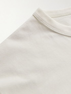 Maison Kitsuné - Logo-Print Cotton-Jersey T-Shirt - Neutrals