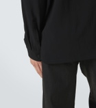 Rick Owens Island draped cady shirt