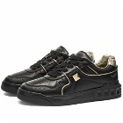 Valentino Men's Roman Stud Sneakers in Black/Platinum