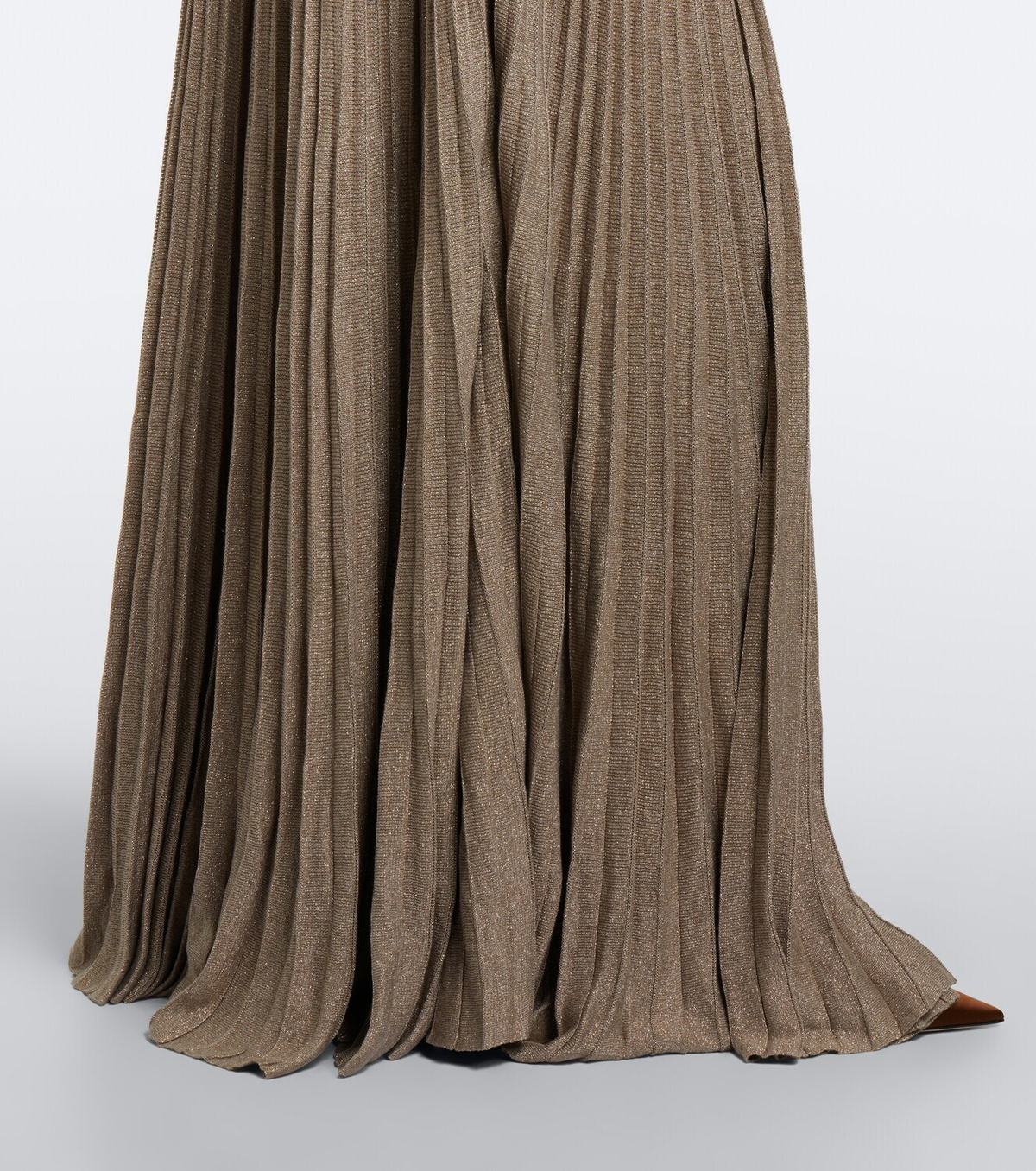 Ralph Lauren Collection Knitted pleated maxi dress