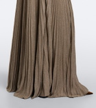 Ralph Lauren Collection Knitted pleated maxi dress