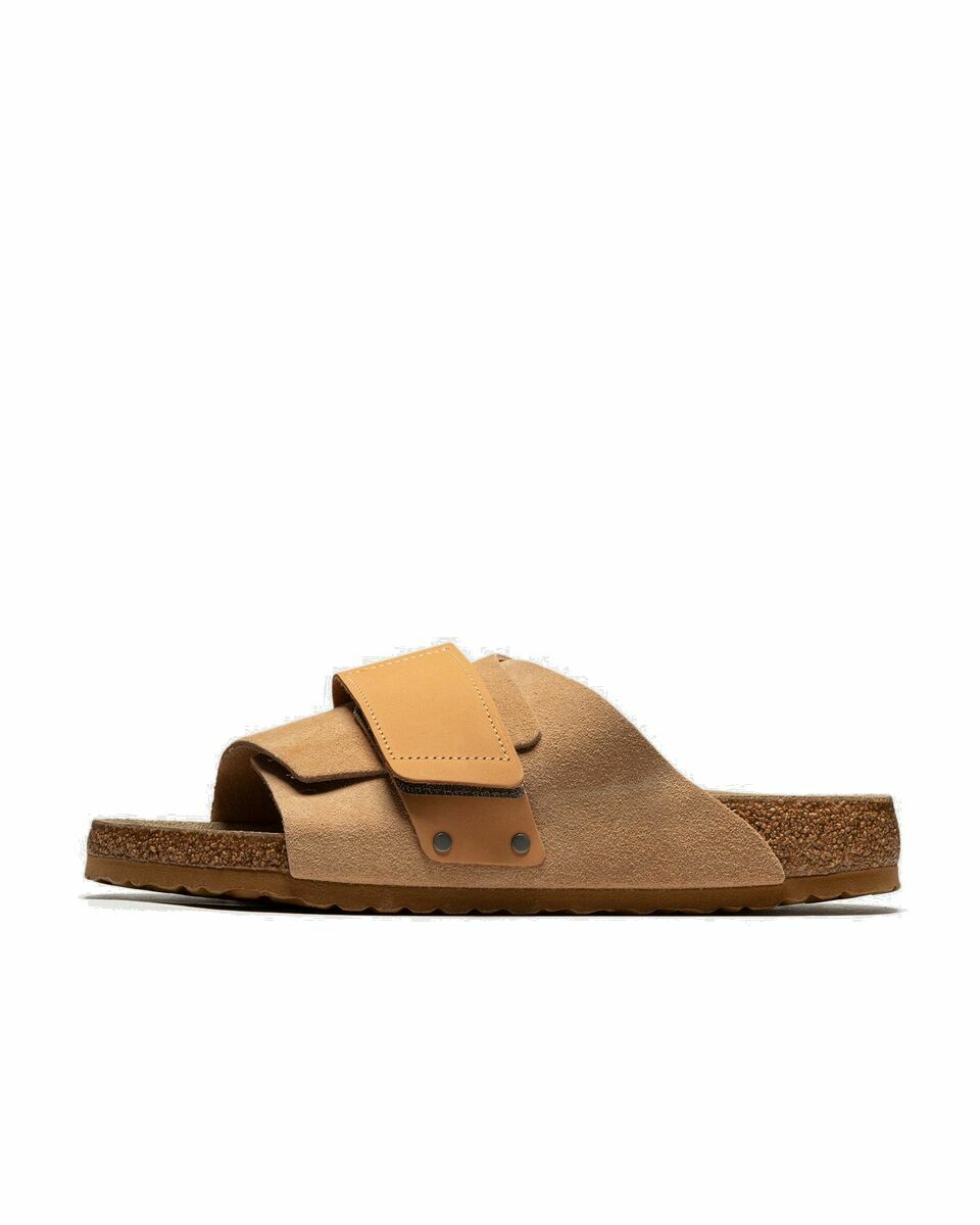 Photo: Birkenstock Kyoto Vl Soft Suede & Nubuck Clay Brown - Mens - Sandals & Slides