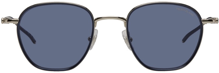 Photo: Montblanc Silver Round Sunglasses