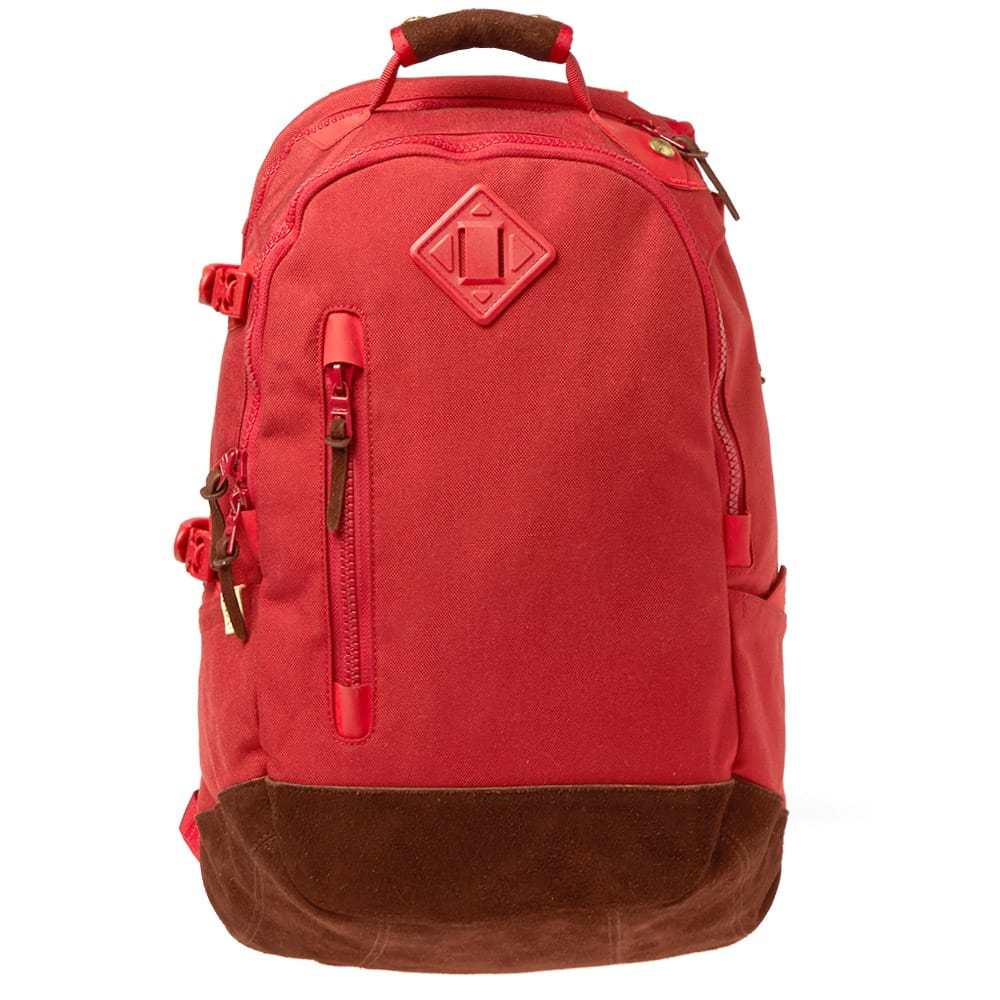 Visvim Cordura 20L Veggie Suede Backpack Red Visvim