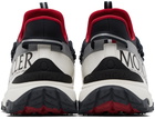 Moncler White & Navy Trailgrip Lite 2 Sneakers