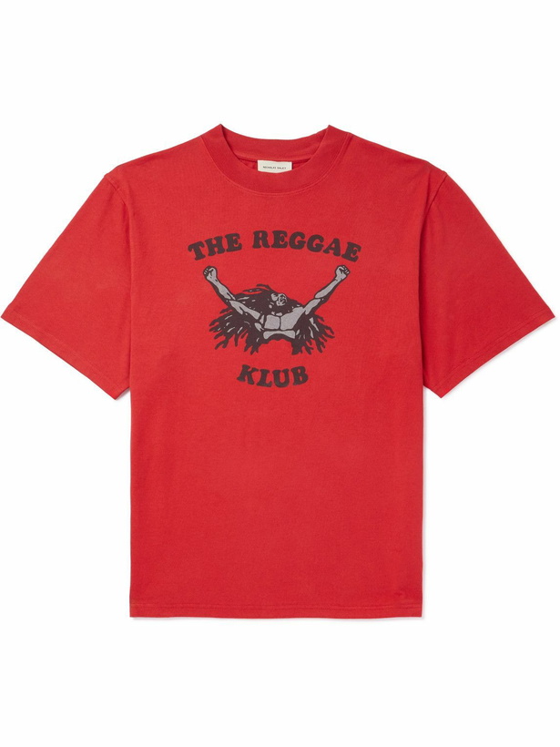 Photo: Nicholas Daley - Printed Cotton-Jersey T-Shirt - Red