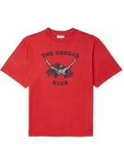 Nicholas Daley - Printed Cotton-Jersey T-Shirt - Red