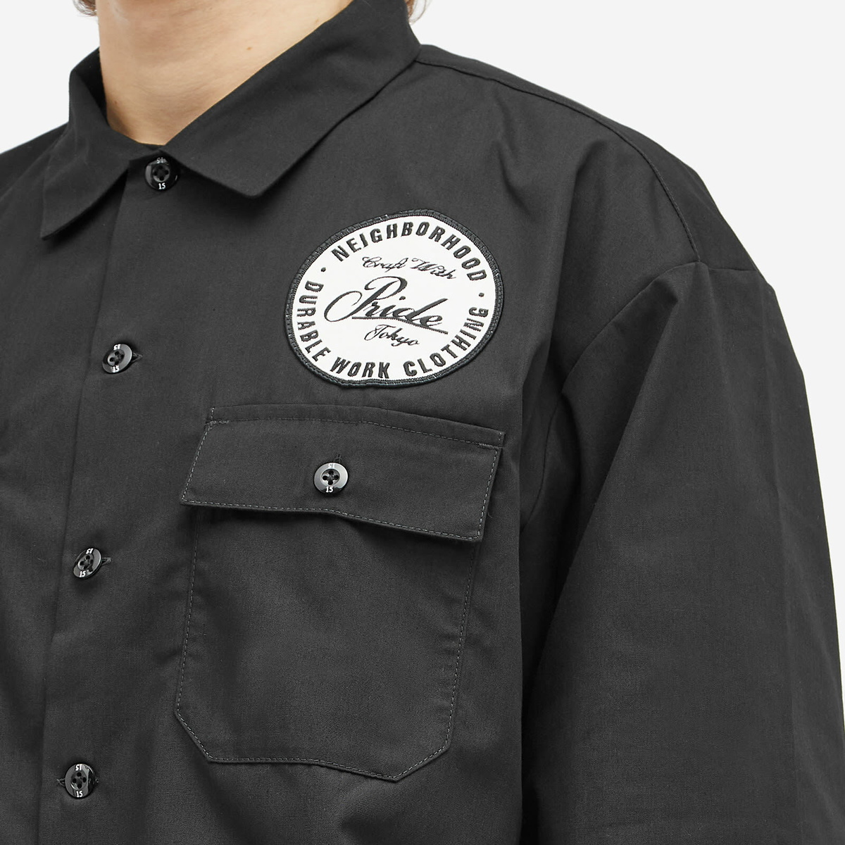 Neighborhood Men's Classic Work Shirt in Black Neighborhood