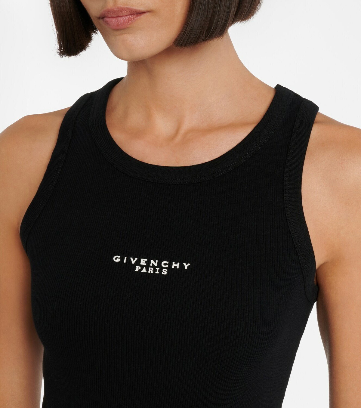 Givenchy Paris logo cotton tank top