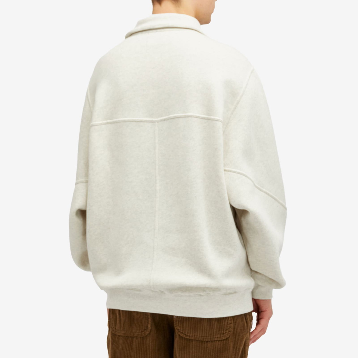 【関税込み】Isabel Marant カーキ Wilfrid スウェットシャツ Isabel Marant Men's Wilfrid Half Zip Sweatshirt in Ecru