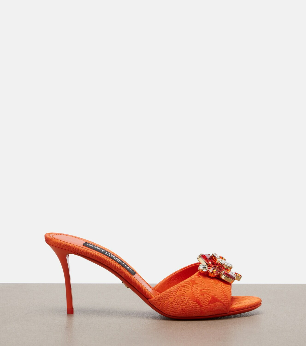 Dolce&Gabbana Embellished brocade mules