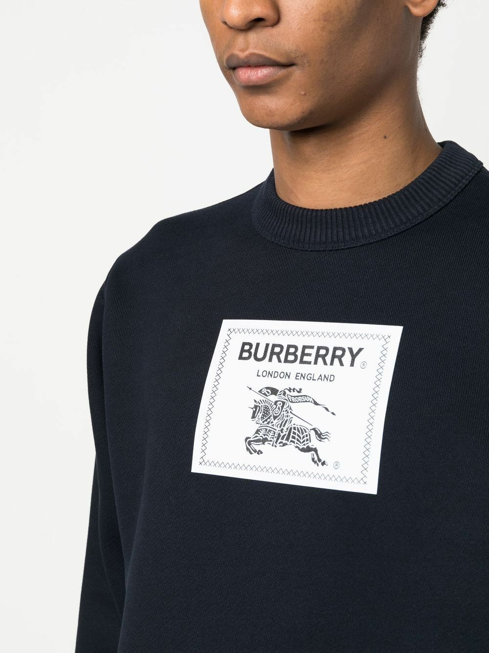 BURBERRY - Logo Cotton Sweatshirt Burberry
