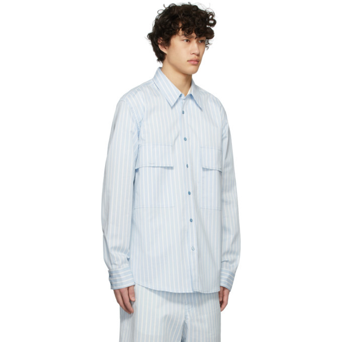 Sies Marjan Blue and White Striped Torres Shirt