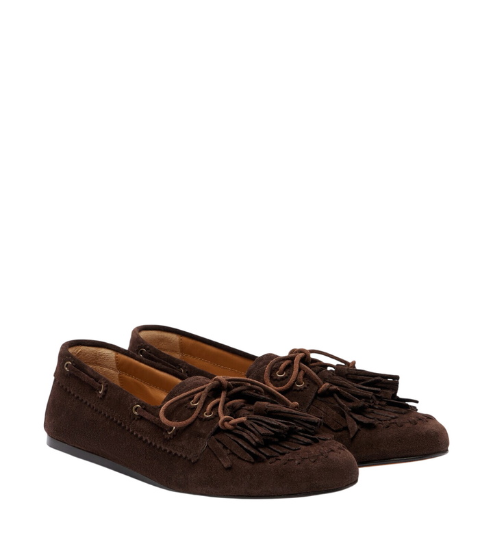 Photo: Isabel Marant Fersi suede boat shoes