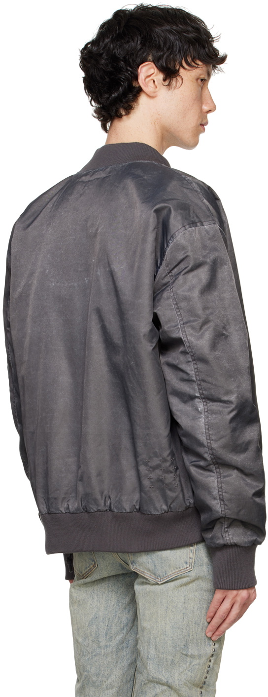 Ksubi Gray Royalty Bomber Jacket