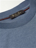 Loro Piana - Philion Cashmere and Silk-Blend T-Shirt - Blue
