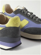 Visvim - FKT Runner Suede and Leather-Trimmed Nylon-Blend Sneakers - Purple