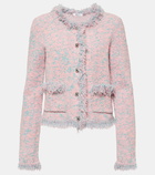 Rabanne Fringed lamé tweed jacket