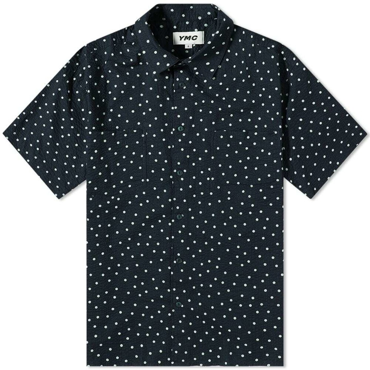 Photo: YMC Men's Mitchum Polka Dot Shirt in Navy