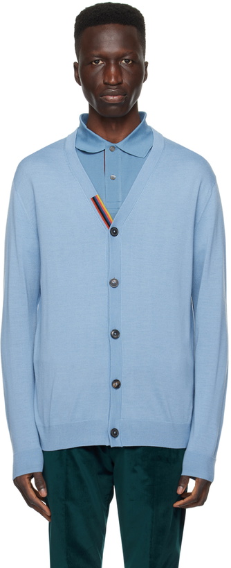 Photo: Paul Smith Blue Striped Cardigan