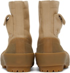 JW Anderson Beige Zippered Duck Boots