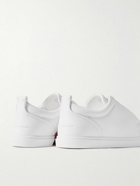 Christian Louboutin - Jimmy Rubber-Trimmed Leather Sneakers - White