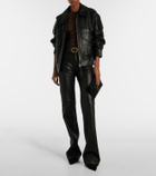 Alex Perry Leopard-print mesh bodysuit