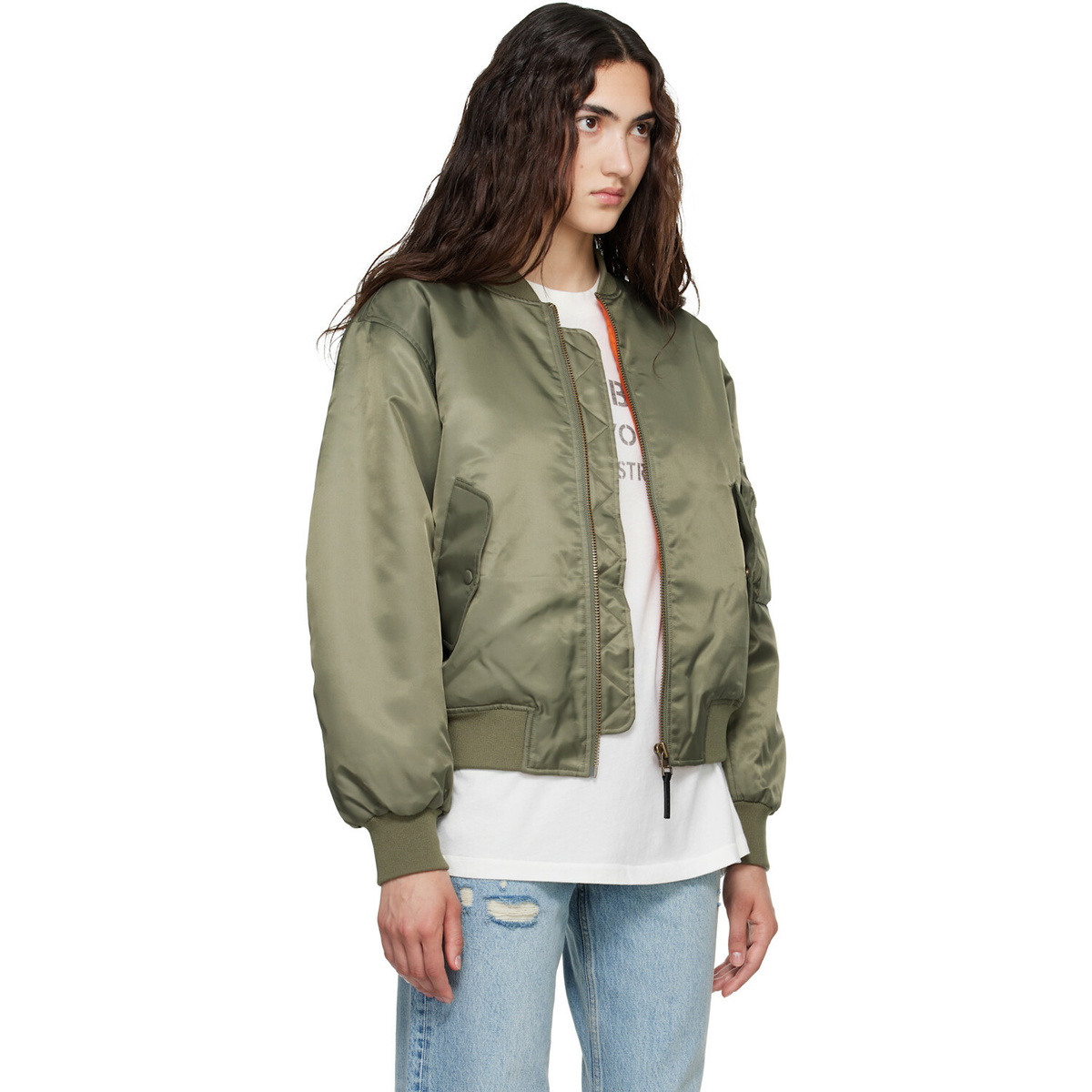 ANINE BING Khaki Leon Bomber Jacket