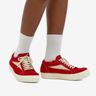 Rick Owens Women's Fur Shoes Sneakers in Red/Milk