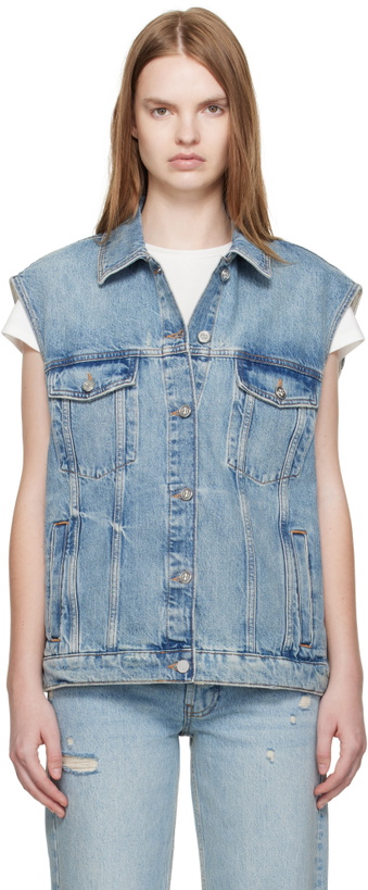 Photo: ANINE BING Blue Rory Denim Vest