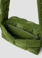 Padded Cassette Crossbody Bag in Green