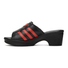 adidas LOTTA VOLKOVA Black Trefoil Heeled Sandals