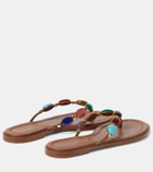 Gianvito Rossi Shanti embellished leather sandals