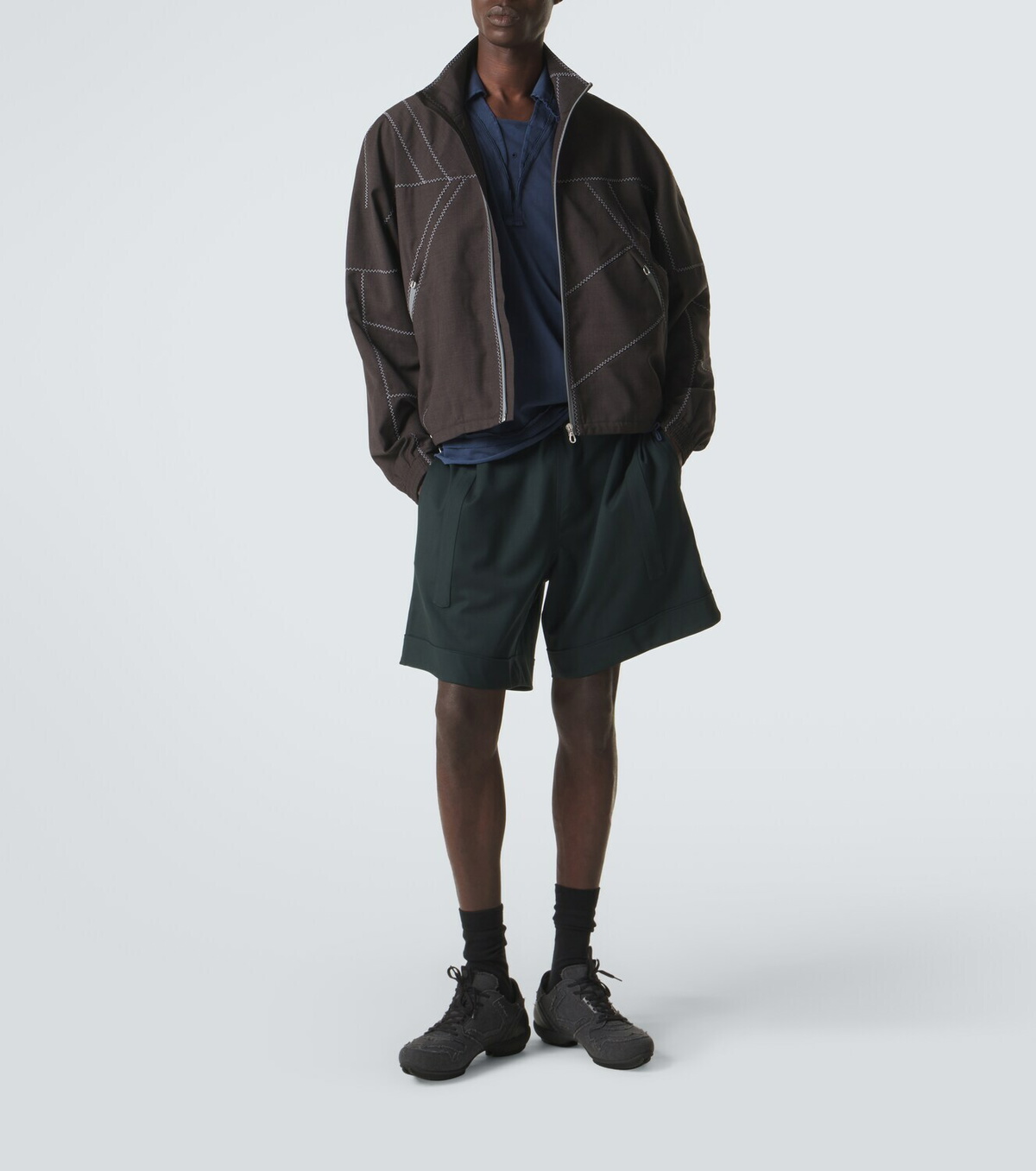Kiko Kostadinov Otak layered cotton polo shirt