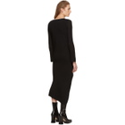 Neil Barrett Black Spiral Knit Dress