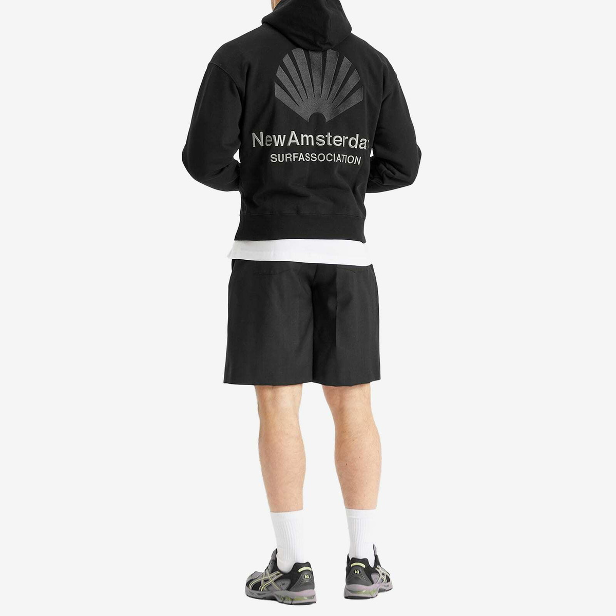 New Amsterdam Surf Association Men's Logo Hoodie in Black