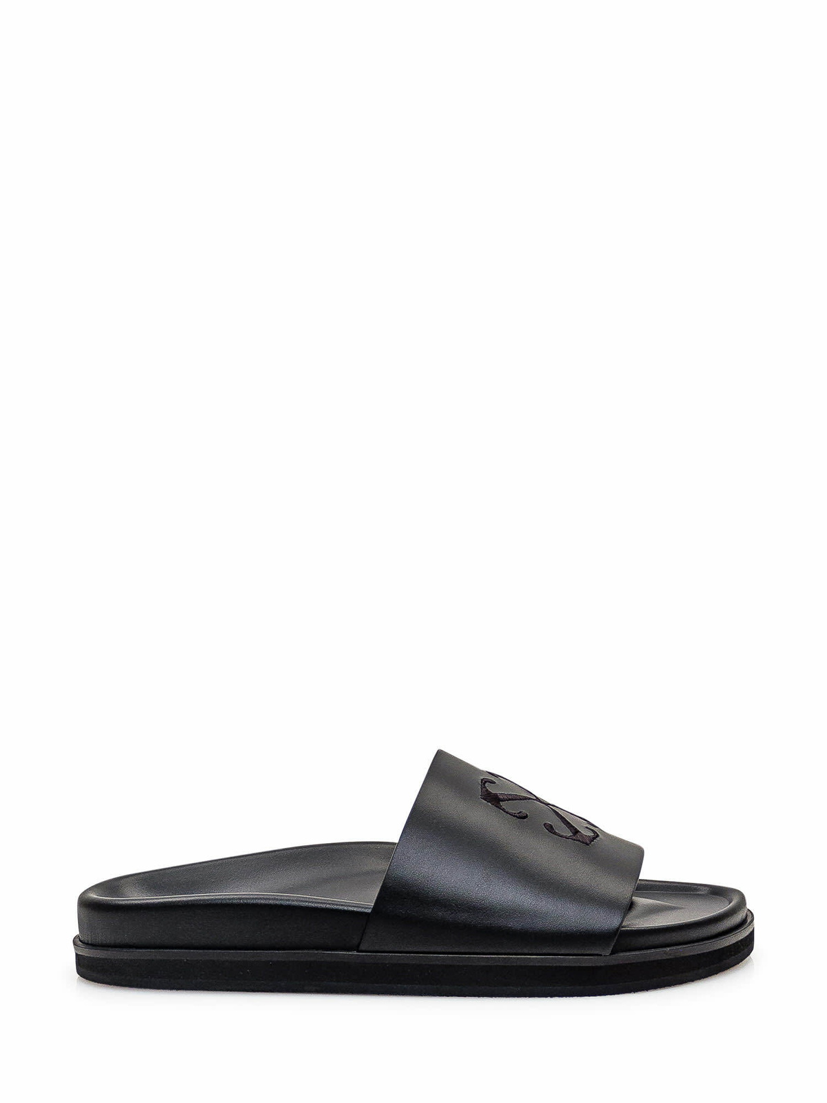 Off-White Black Bookish Sandals Off-White