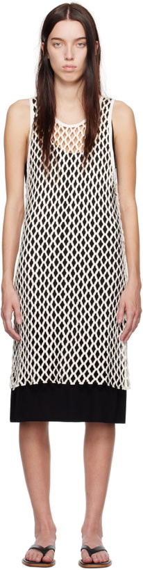 Photo: BITE White & Black Evening Lace Shift Midi Dress