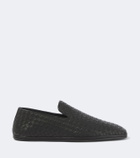 Bottega Veneta Palazzo Intrecciato leather slip-on shoes