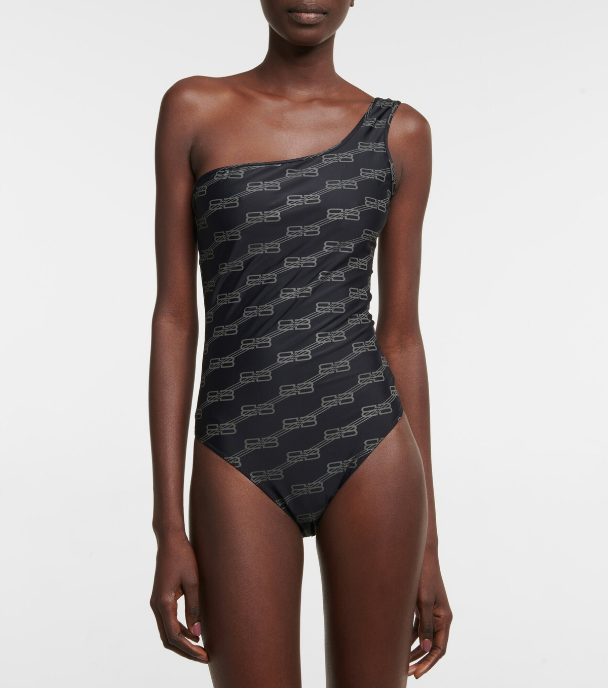 Balenciaga - BB one-shoulder swimsuit