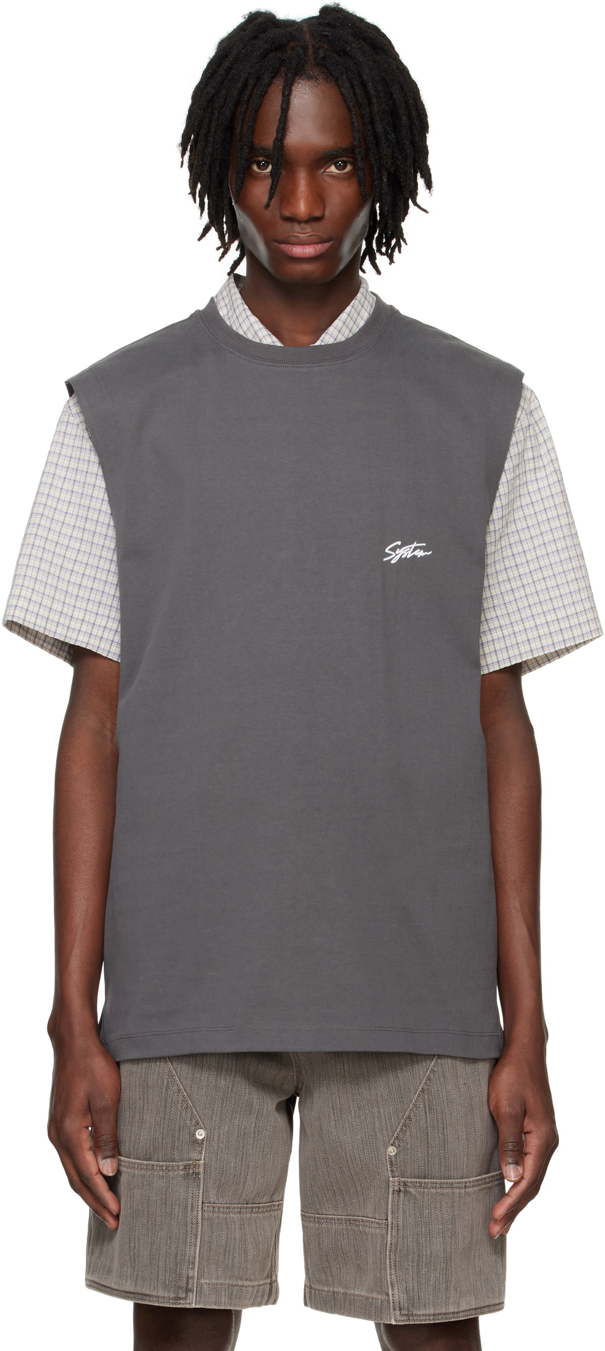 System Gray 25 Title Tank Top