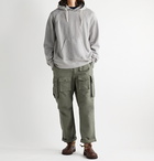 Engineered Garments - Fleece-Back Cotton-Blend Jersey Hoodie - Gray