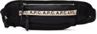 A.P.C. Black Mini Repeat Bum Bag