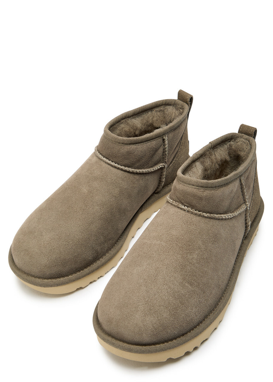 Ugg Classic Ultra Mini Suede Boots Brown