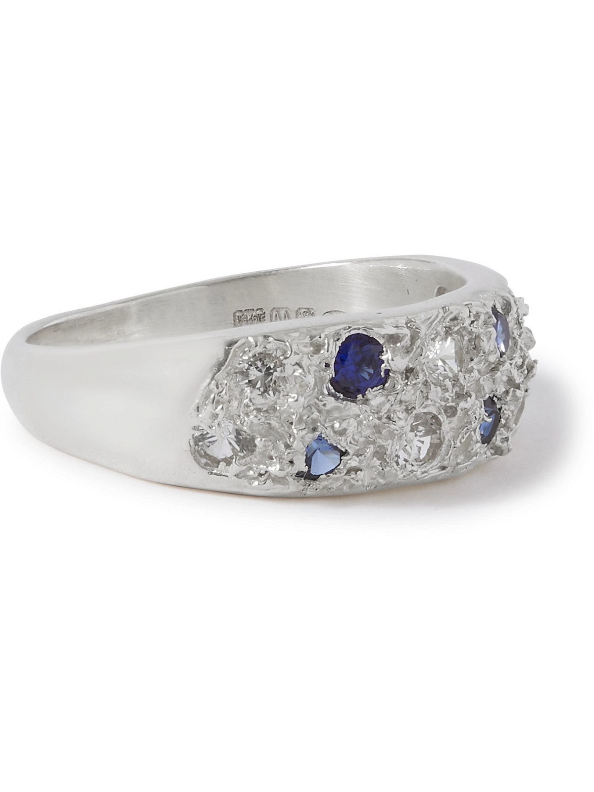 Bleue Burnham - The Mini Riviera Sterling Silver and Sapphire Ring