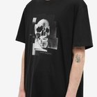 Alexander McQueen Men's Skull Photo Montage Logo T-Shirt in Black/Mix