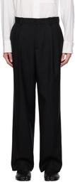 Solid Homme Black Pinched Seams Trousers